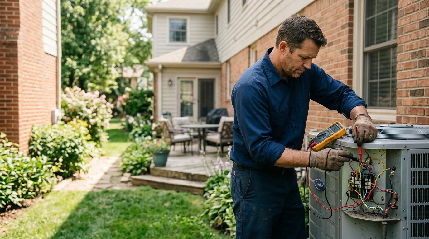 HVAC technician working near Germansville, PA